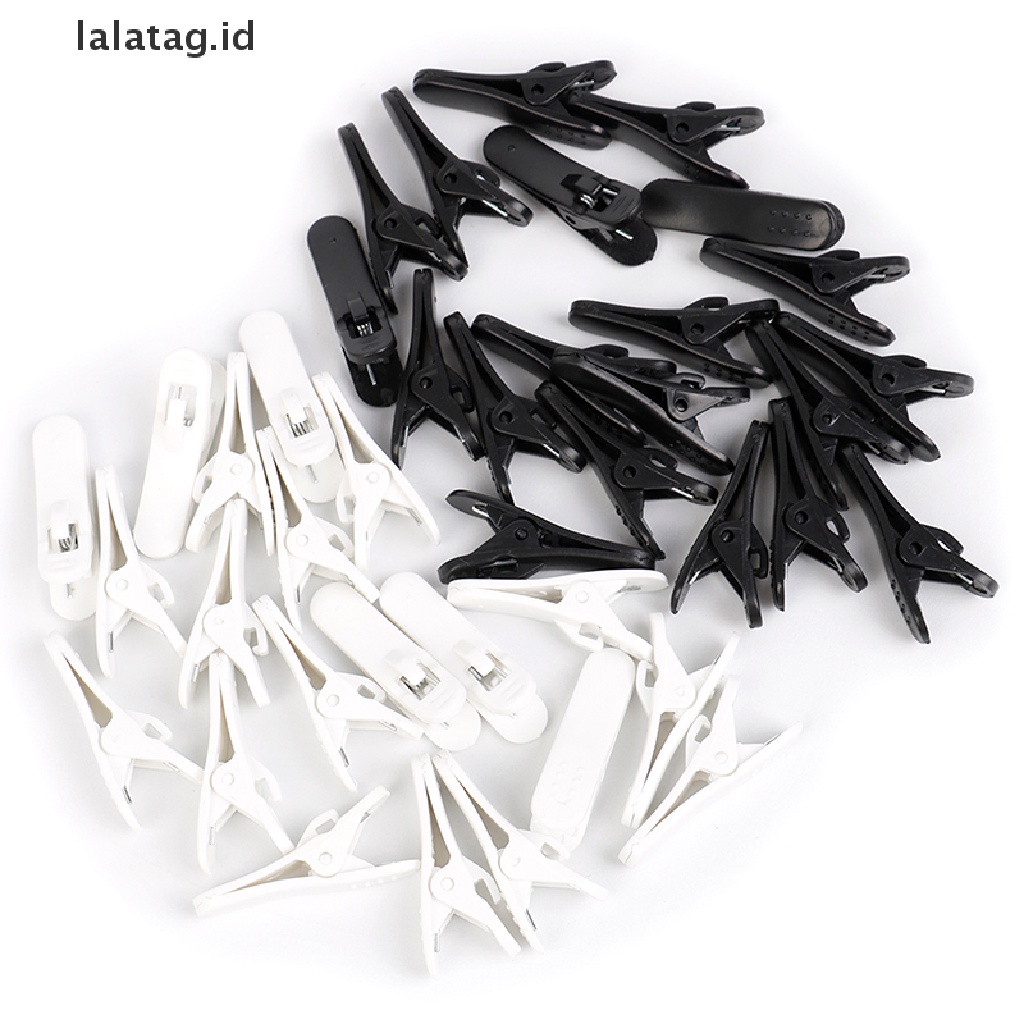 (Flyag) 20pcs Klip Klem mount Kerah holder Kabel Headphone / earphone