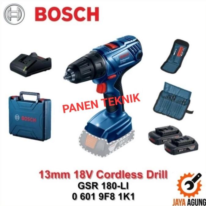 Bosch Gsr 180 Li Bor Baterai 18V Cordless Drill Gsr 180Li