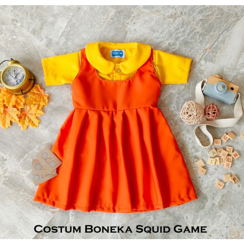 COSTUM BONEKA SQUID GAME/BAJU SQUID GAME/SQUID GAME