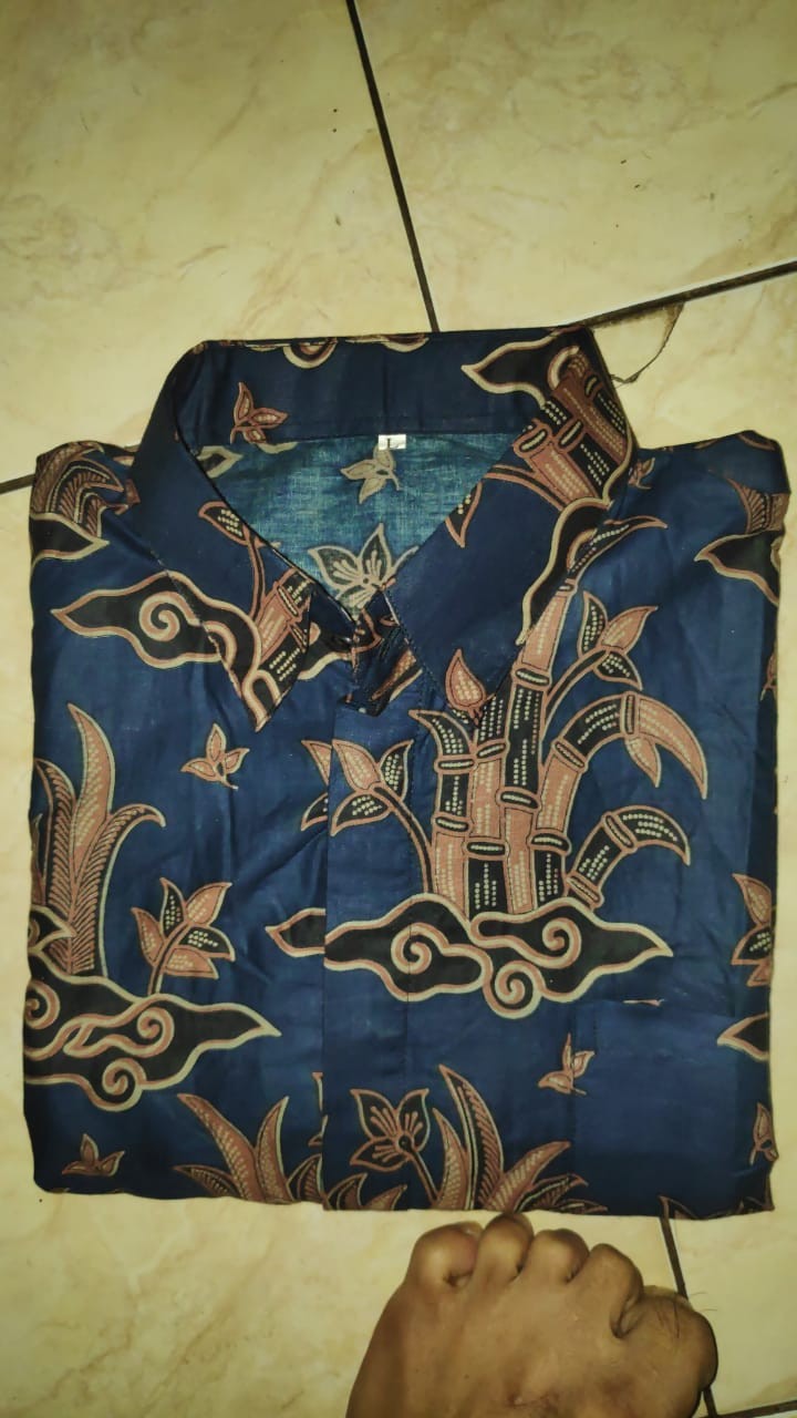 Batik Pria Lengan Panjang Batik Motif Garuda Size M L Xl Xxl Reguler