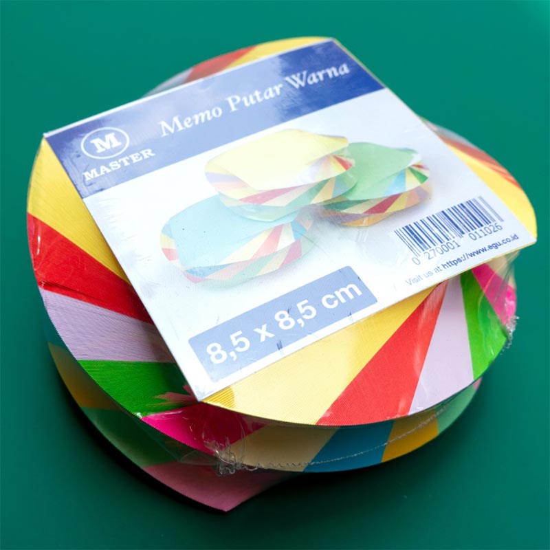 

HJK Sticky Notes / Memo Warna-Warni - Master Model Kotak / Putar MURAH