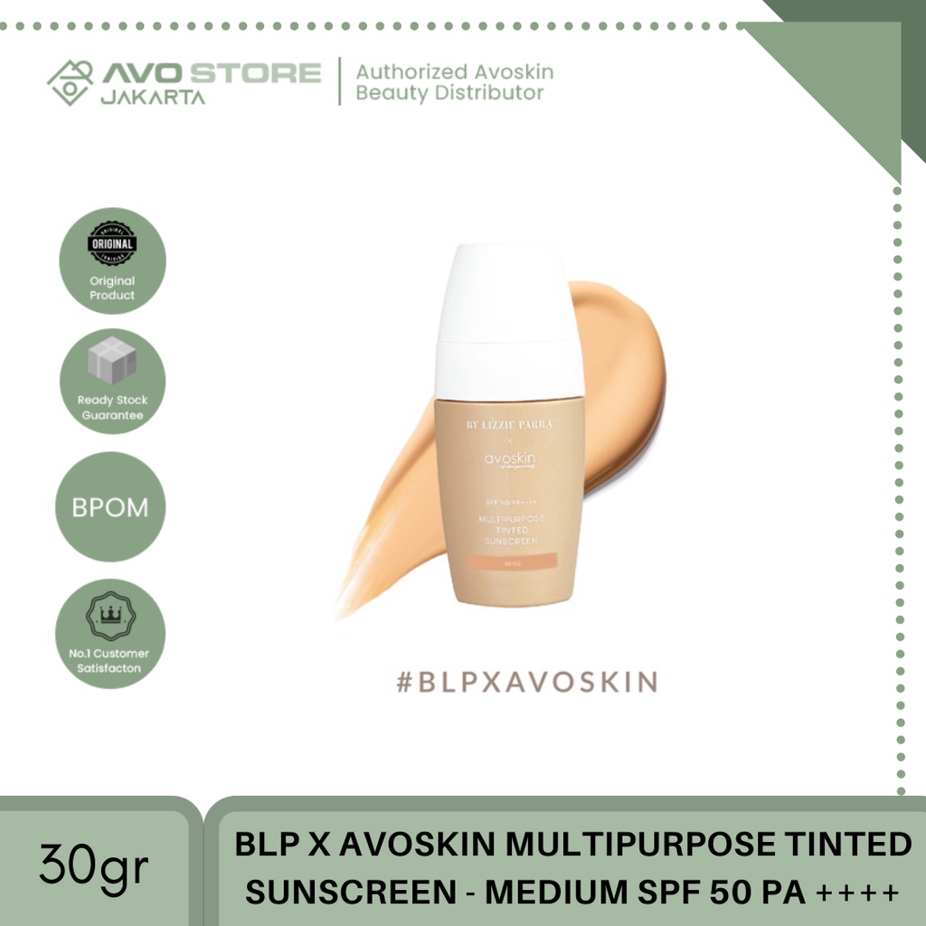 BLP X Avoskin Multipurpose Tinted Sunscreen 30 gr