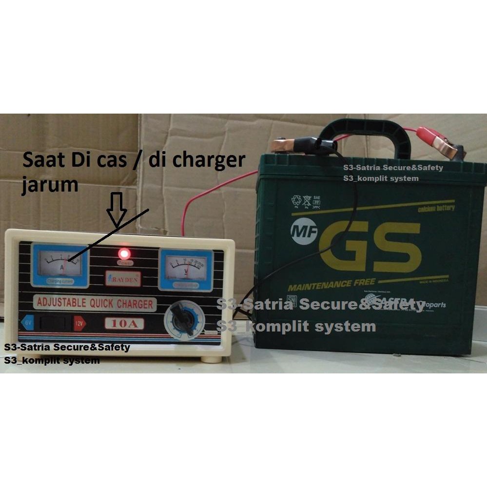 KUALITAS CAS AKI CHARGER AKI MOBIL DAN MOTOR 10 A Charger Aki Rayden