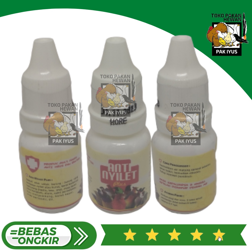 ANTI NYILET PLUS OBAT BURUNG SAKIT KURUS LESU SNOT NTUK LOVEBIRD KENARI KACER MURAI PLECI DAN BURUNG