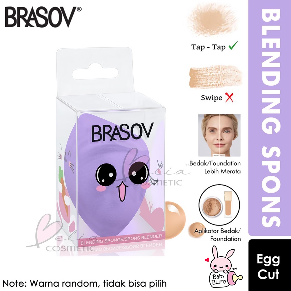 ❤ BELIA ❤ BRASOV Beauty Blender | Tear Drop | spons blending sponge warna random