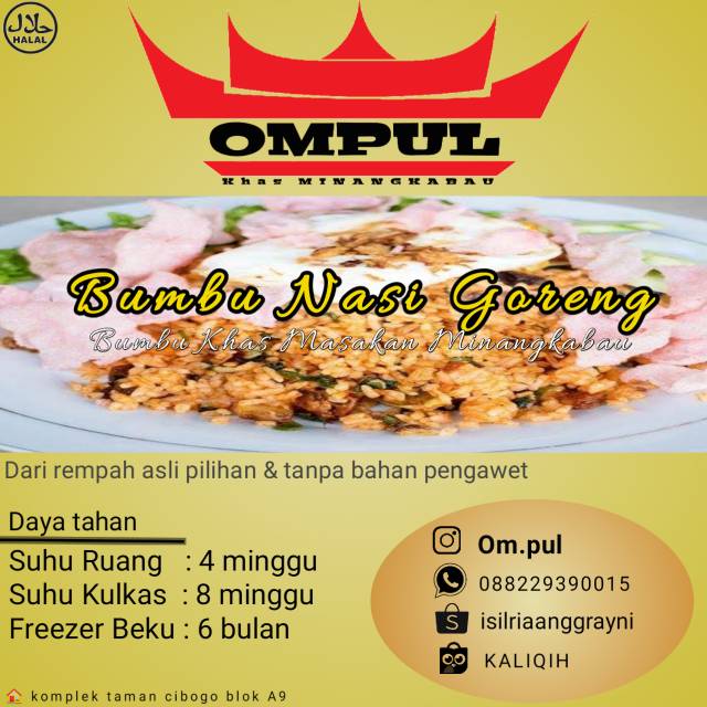 

Bumbu Nasi Goreng Padang