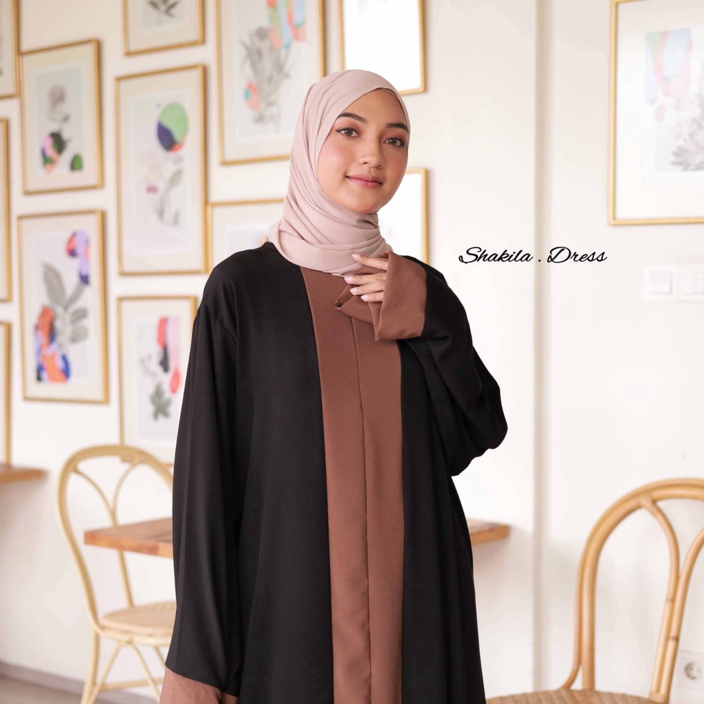 Maryam abaya | Gamis abaya hitam turqey pakaian muslimah kekinian | long dress