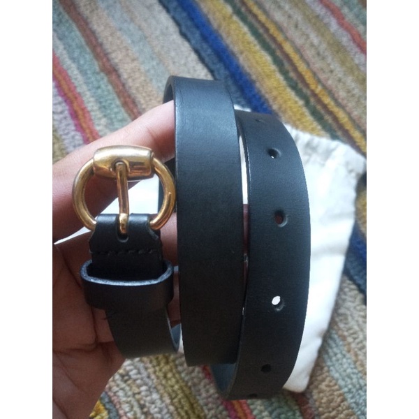 Preloved Gucci Belt /ikat pinggang hitam/belt wanita preloved adorable original