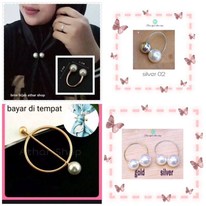 Ring hijab jepit korea/cincin jilbab/bros ring/ring jilbab/bros jepit kerudung