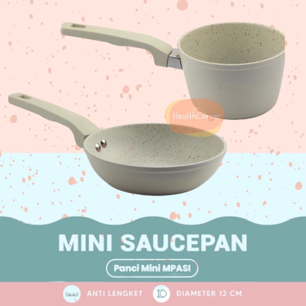 Panci dan Wajan Mini untuk MPASI / SOUCEPAN MPASI 12CM, 16CM / FRY PAN MPASI 14CM