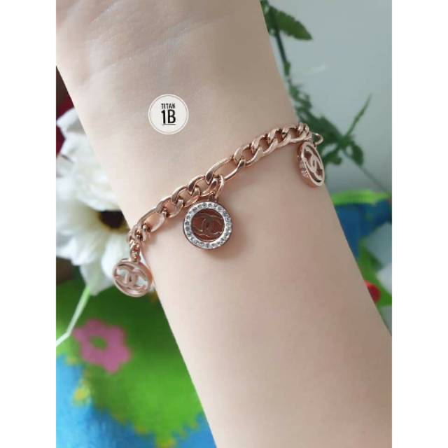Gelang titanium chanel