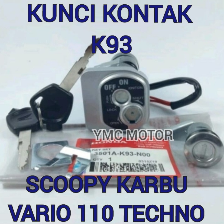 Jual Kunci Kontak Set Honda K Vario Techno Scoopy Karbu Kualitas