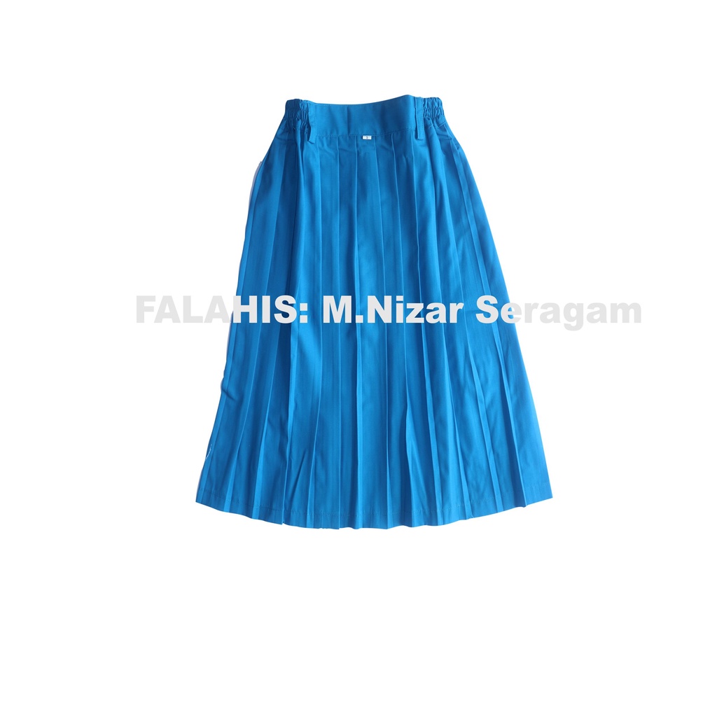 Rok Plisket Panjang TK Biru