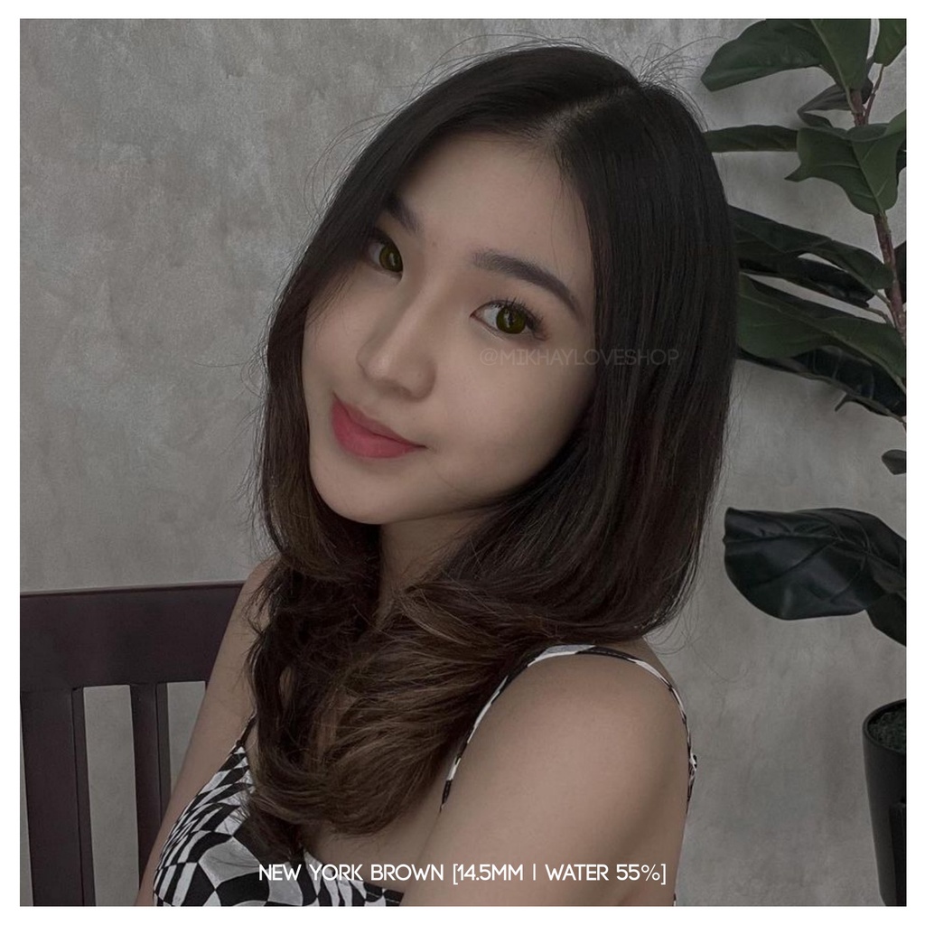 MIKHAYLOVESHOP Softlens New York Brown | Kittykawaii