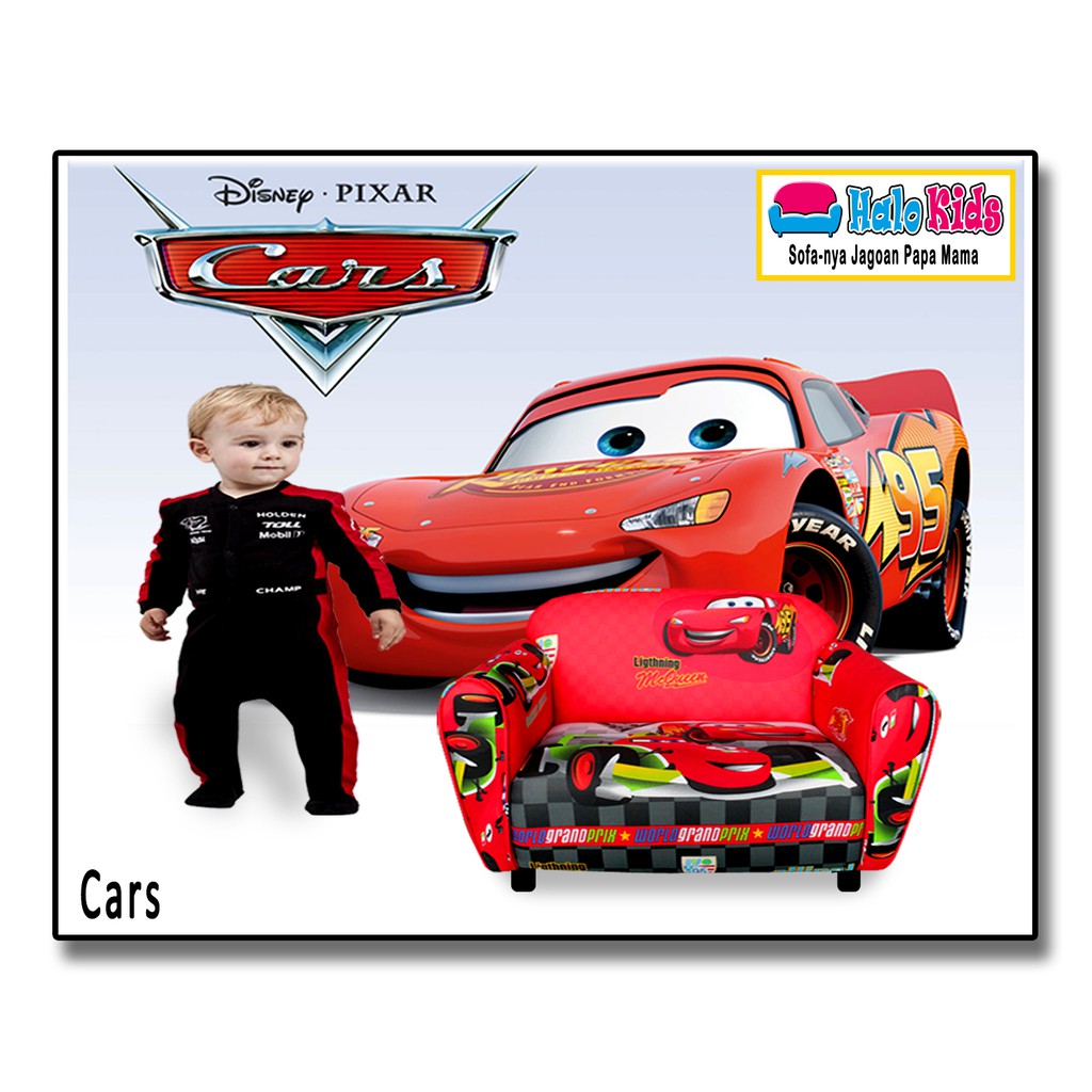 HADIAH ANAK | SOFA HALO KIDS - MOTIF CARS | SOFA ANAK | KURSI BAYI | MAINAN BUKAN SOFA ODONG2