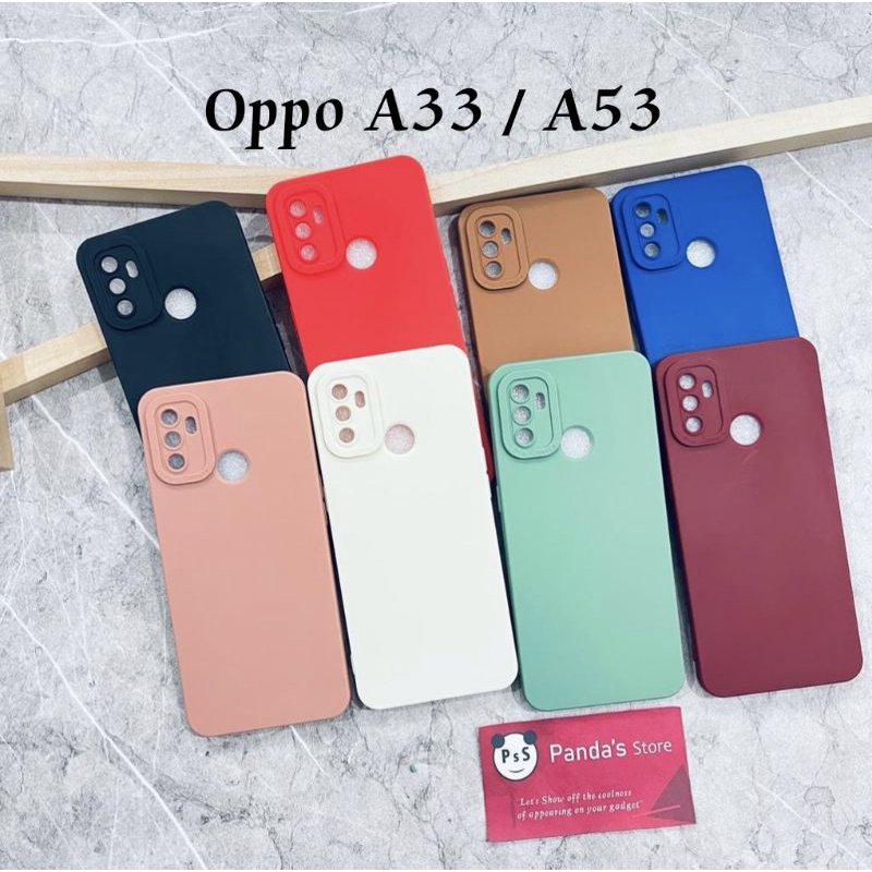 Softcase Pro Camera Oppo A53 / A33 2020 Candy Case Full Color 3D Silikon TPU