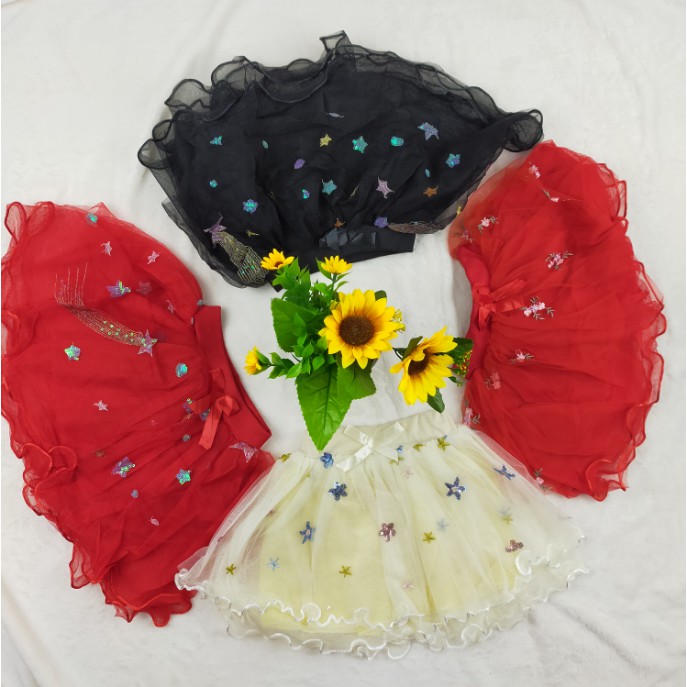 Rok Anak Cewek Impor | Dres Tile Tutu Brukat Anak Perempuan Import Terkini Terbaru Bintang R1