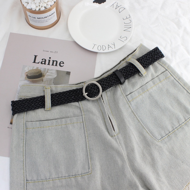 Ikat Pinggang Wanita Model Kepang / Jalinan - Gesper Jalinan Belt Strap Kepang Anyaman