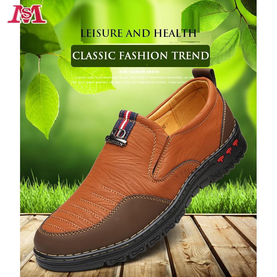  Sepatu  Pantofel Bisnis Bahan Kulit Warna  Coklat  Kualitas 