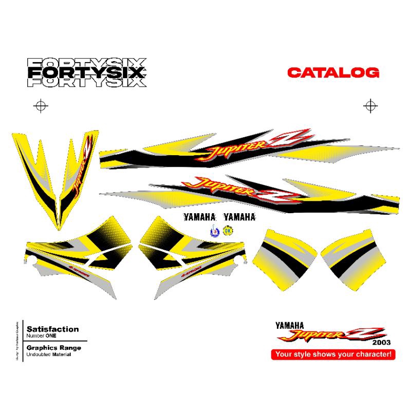Stiping Jupiter Z 2003 | decal Jupiter Z 2003 | pola Jupiter Z 2003