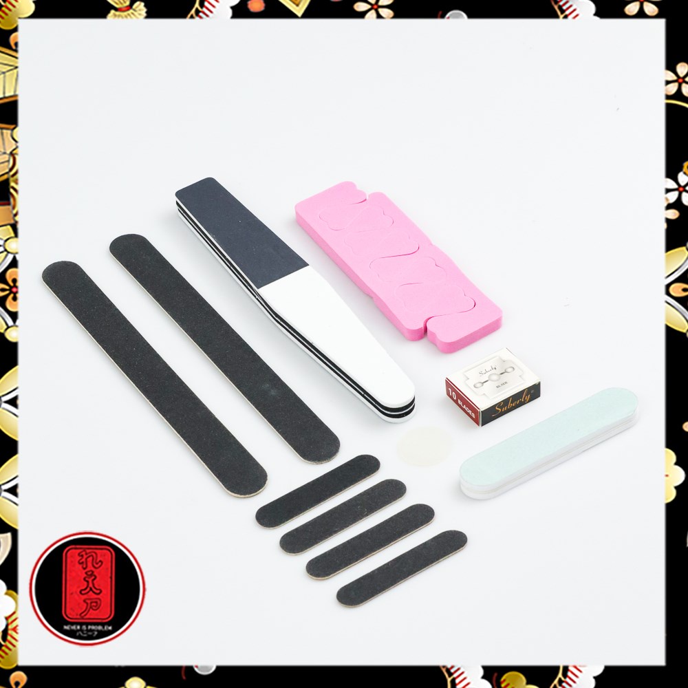 Alat Perawatan Kaki Manicure Pedicure Profesional Foot Care Scraper Set 20 in 1 - GR5663 - Black