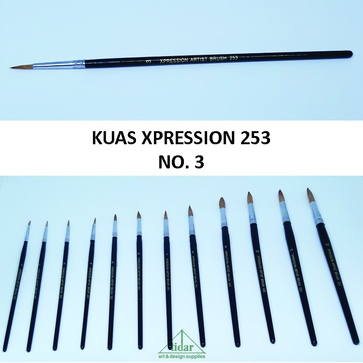 

Brush / Kuas Xpression 253 Round / Bulat No. 3