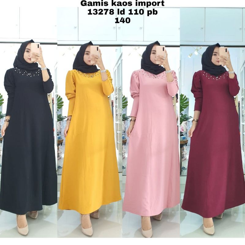 gamis kaos import