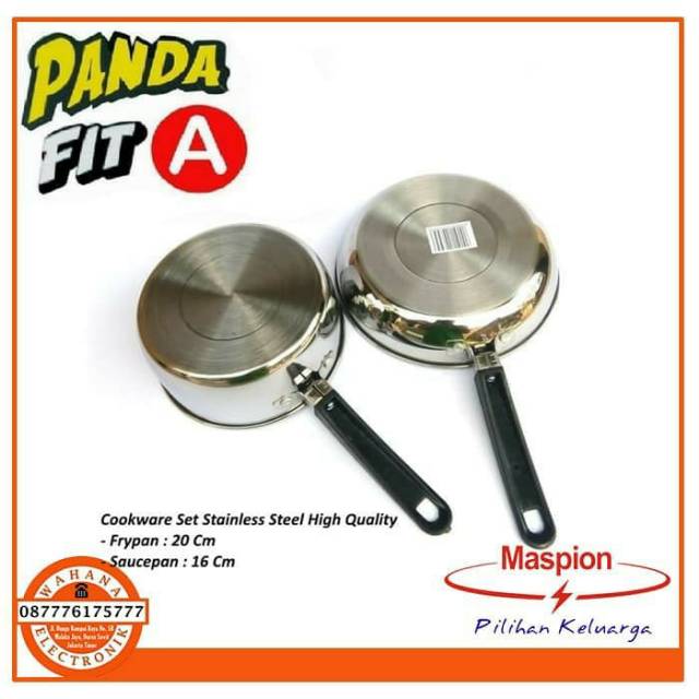 Maspion Panci Set Panda Fit A Penggorengan SSP141