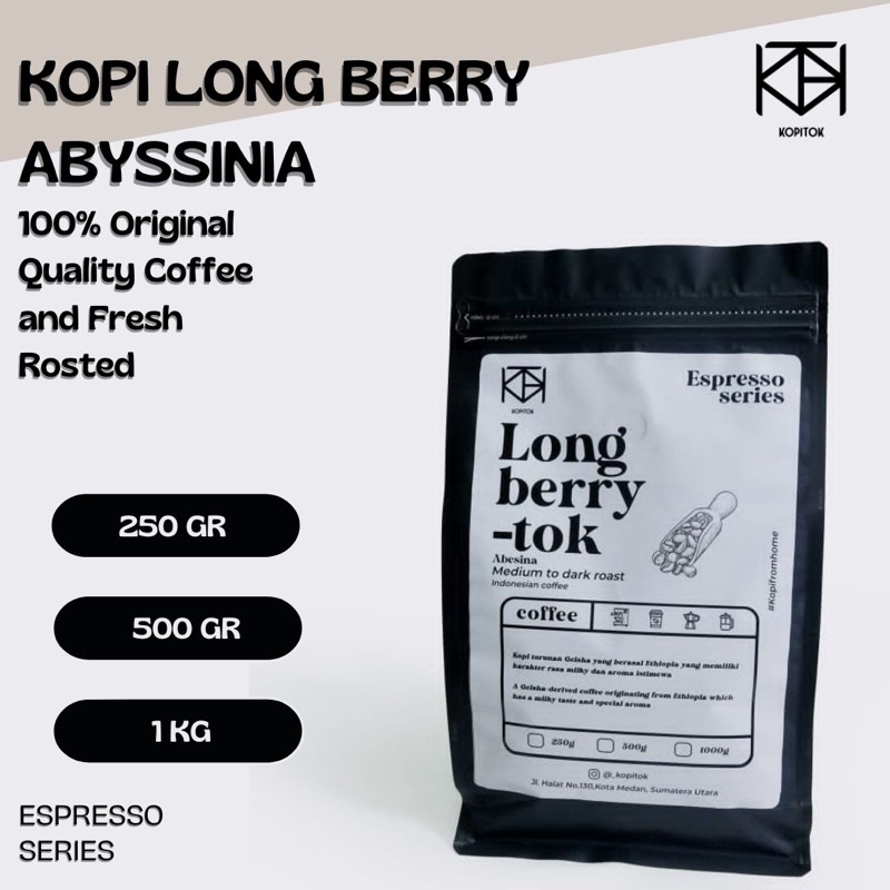 

KOPI LONG BERRY ABYSSINIA HIGH PREMIUM BIJI DAN BUBUK - KOPITOK