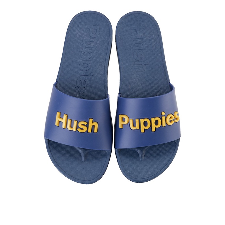 SANDAL SLIDE WANITA HUSH PUPPIES ORIGINAL CASUAL BRANDED BLUE HW36