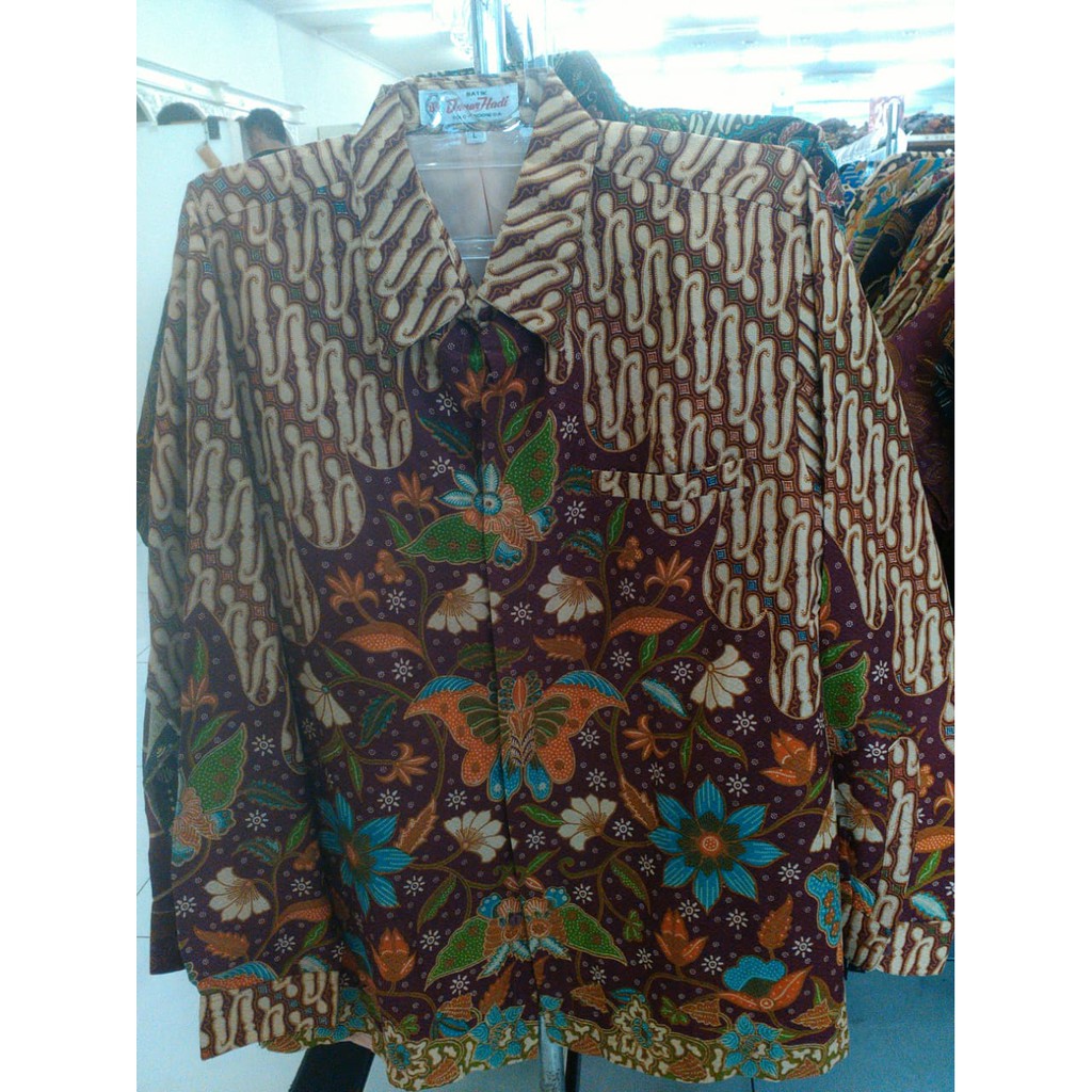 Batik Danar Hadi Lengan Panjang Original Premium Series Merah [ADN-PA110]