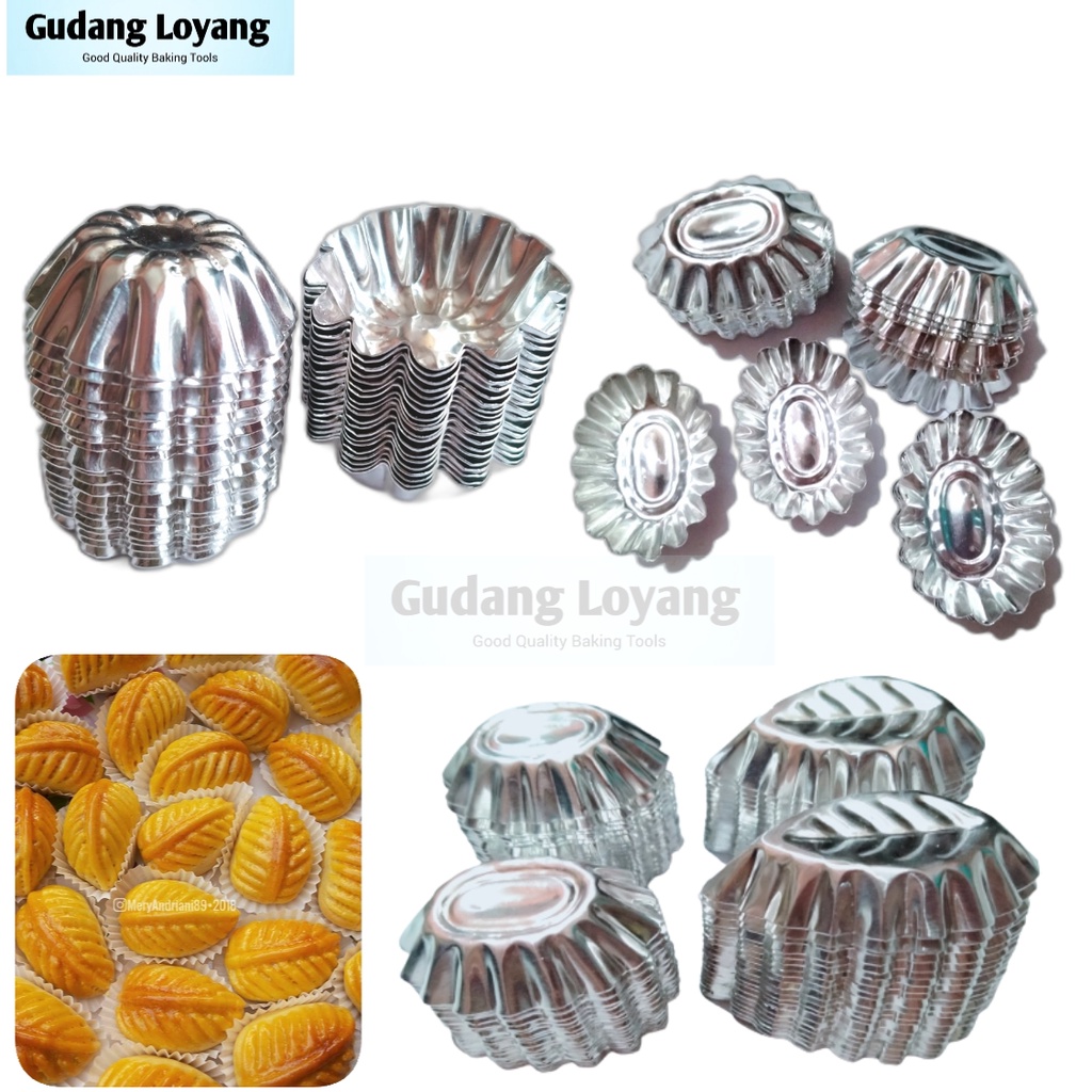 Isi 2kodi Cetakan Nastar Daun Nastar Oval Cetakan Kue Kering