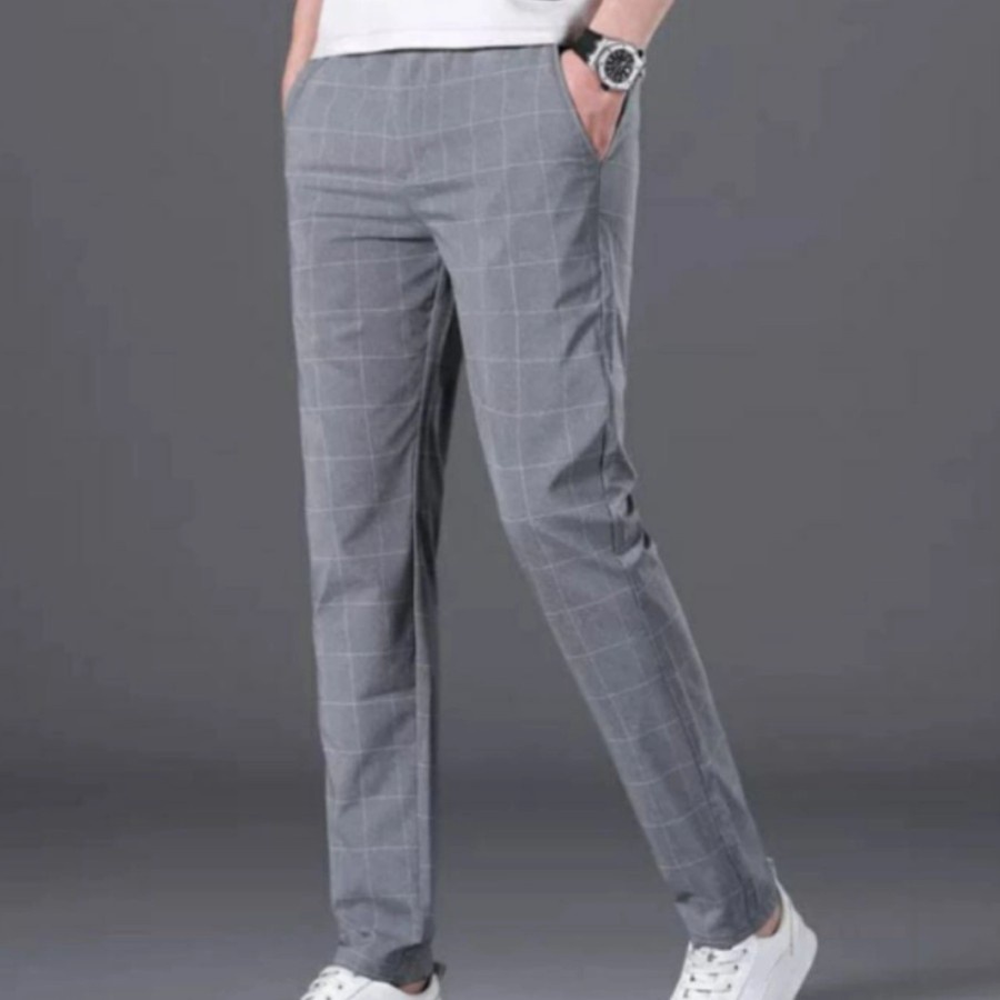 CELANA CHINO TARTAN PRIA ANKLE PANTS MOTIF KOTAK KOTAK WANITA PANJANG COWOK SALUR MODEL SLIMFIT KUALITAS PREMIUM