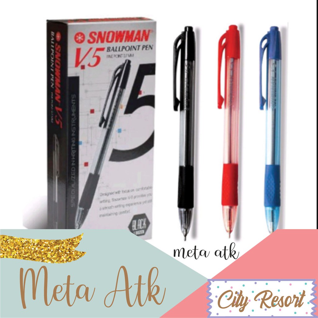 

Pulpen Snowman V-5 (12pc)