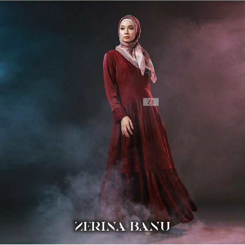 laila dress by hlzb maroon sizeL