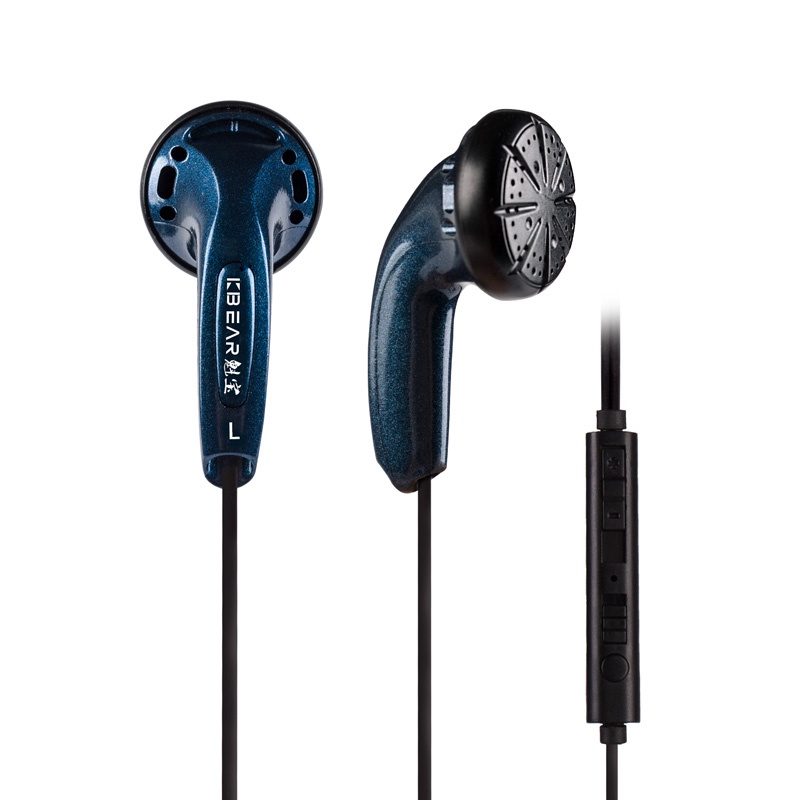 Kbear Stellar Headset Earphone Earbuds Musik / Game Hifi Flat Ear Dinamis Driver Jepang Pps 15.4mm