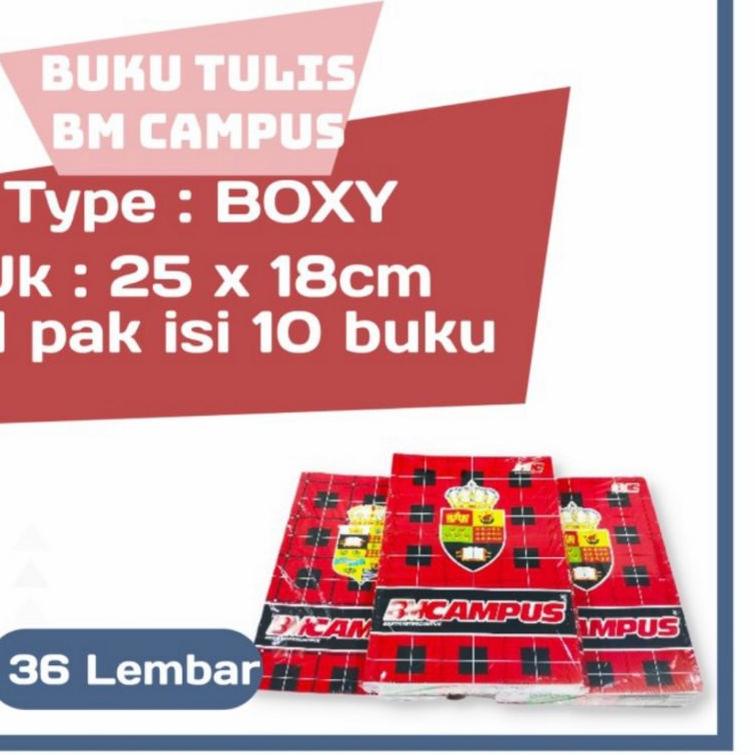 

(N6L6) ★ Buku tulis Campus Bmc 36 lembar ( 10 buku ) //Produk@terupdate