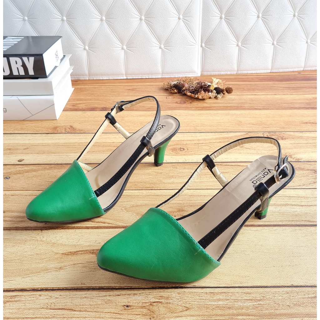 ABBUSHOES Amt 06 -higheels terbaru wanita bahan sintetis 7cm