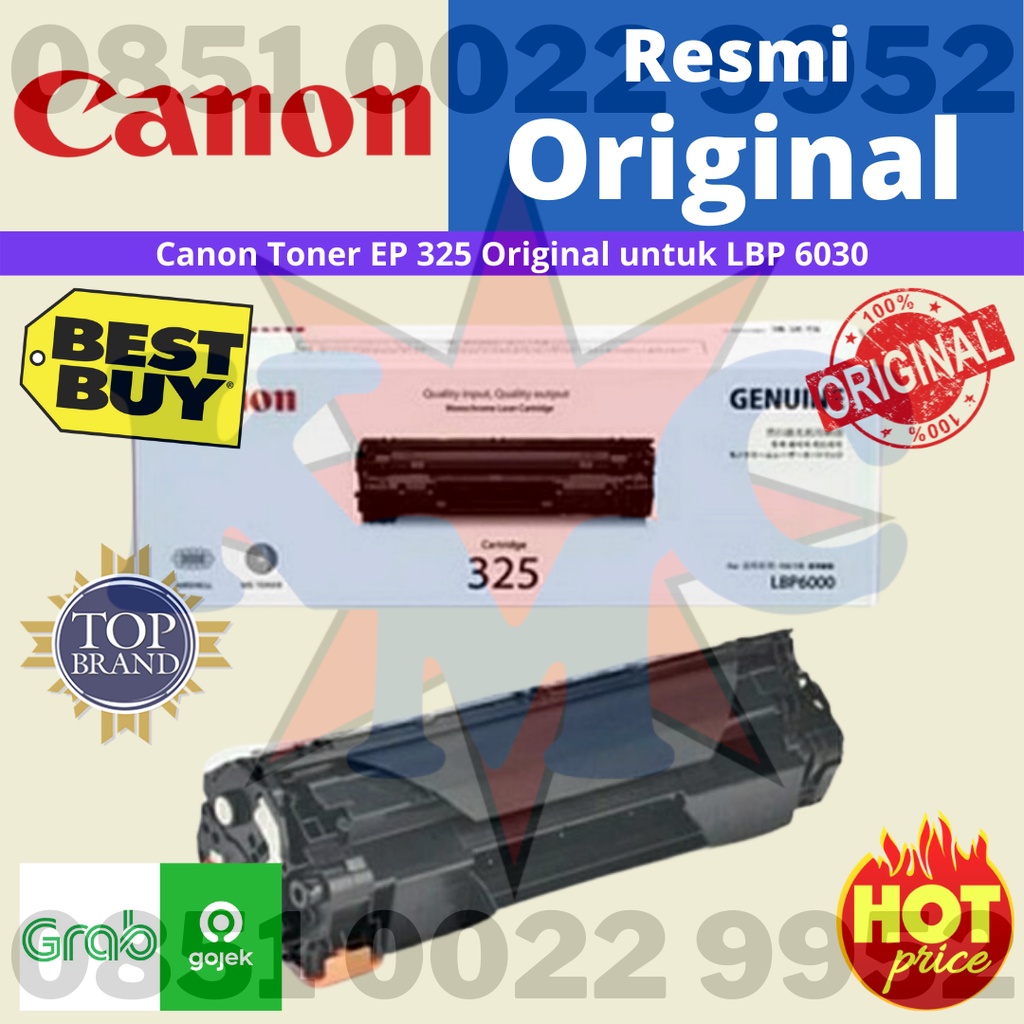 Canon Toner EP325  -  Toner EP 325 Original untuk LBP 6030