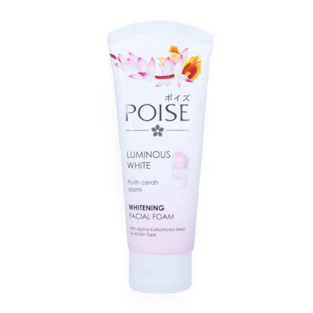 Poise luminous white facial foam