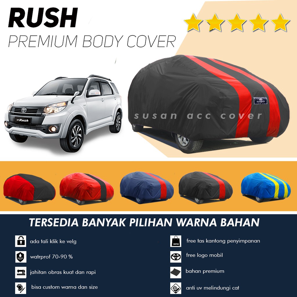 Sarung Mobil Rush Lama/rush konde/terios tx/terios lama/terios konde/rush trd sportivo/rush ultimo