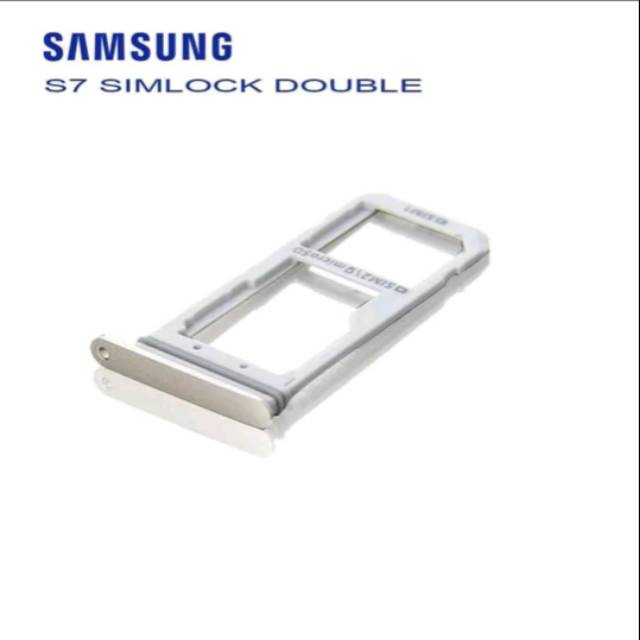SIMLOCK SIMTRAY SAMSUNG G930 GALAXY S7 FLAT DOUBLE SIM LOCK SIM TRAY SLOT Sim card SAMSUNG S7 DOUBLE