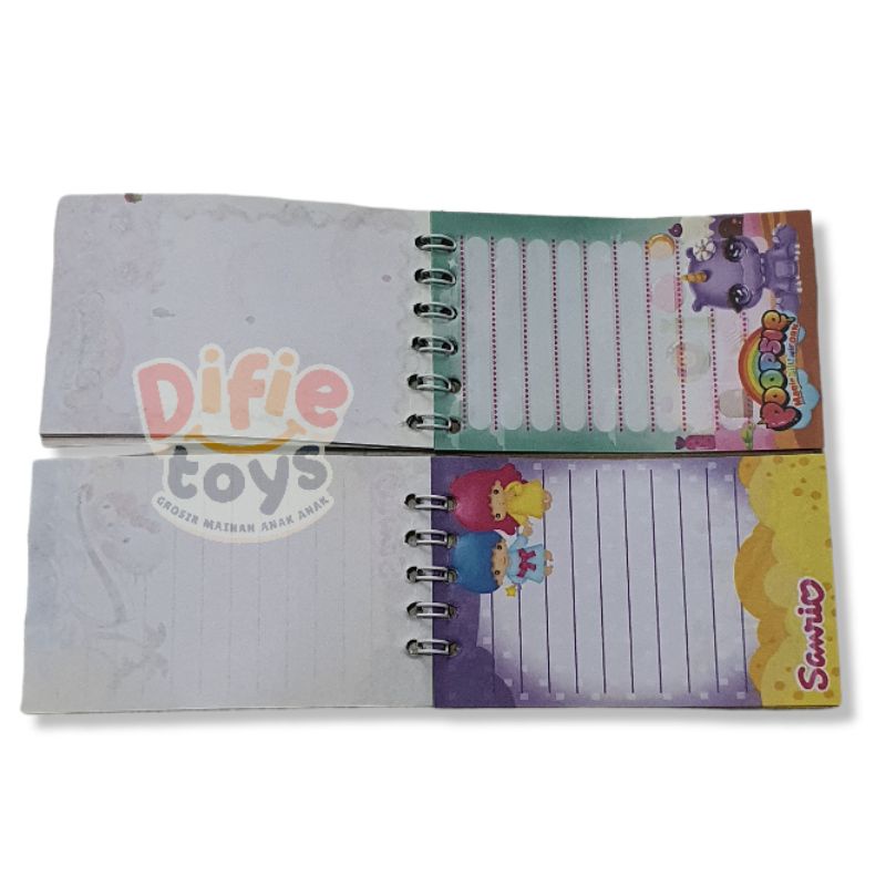 

20 buku memo sepiral kecil dg notes book kecil spiral RB9