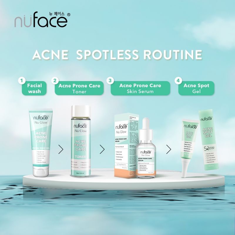 Jual Nuface nu glow liquid acneprone care serum(serum acne) Shopee Indonesia