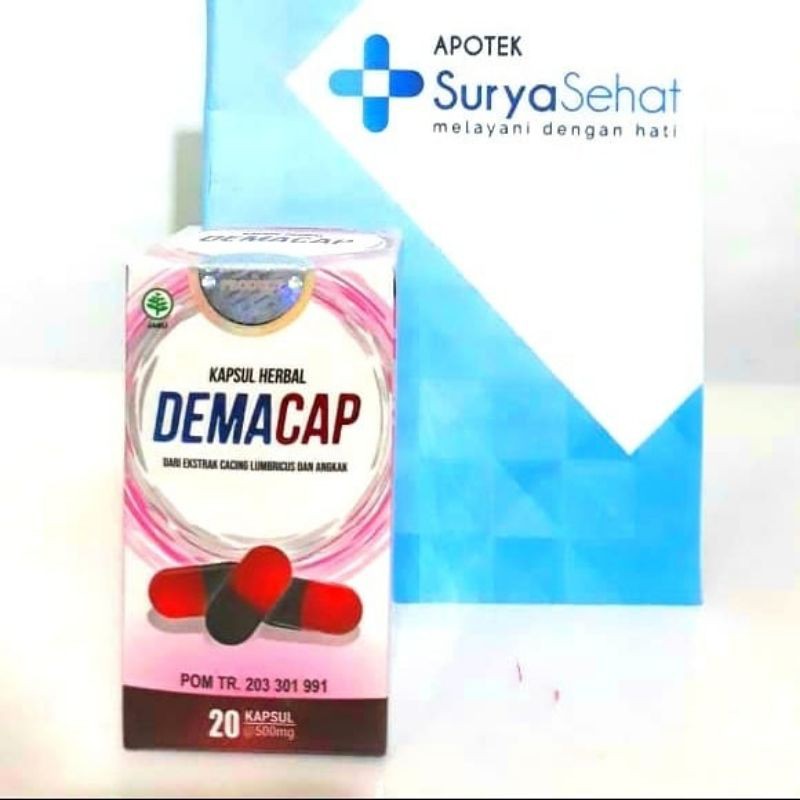 Demacap isi 20 kapsul - Obat Tipes - Ekstrak Cacing- Obat Tifus