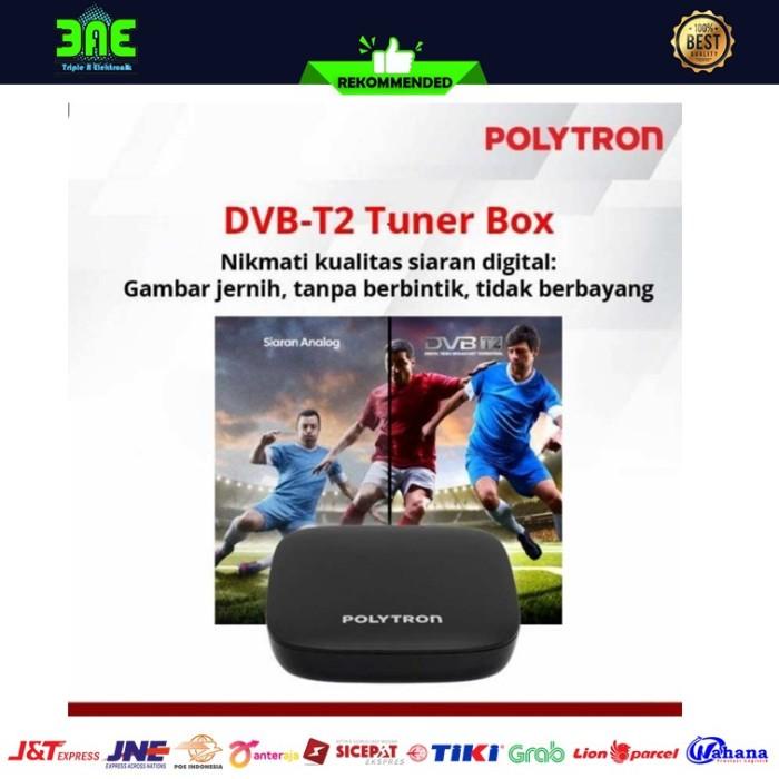 Polytron Pdv-610T2 Dvb-T2 Set Top Box Tv Digital Channel Uhf Gratis
