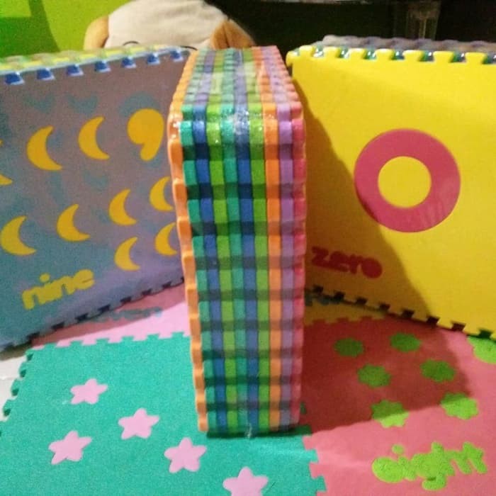 Puzzle Evamat - Matras Puzzle - Puzzle Lantai Karpet Tikar Matras Alas Bermain Anak Evamat Motif