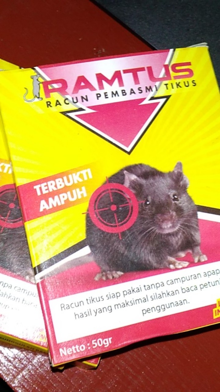 Obat Pembasmi Tikus Paling Ampuh Ramtus Racun Tikus Mati Kering Tidak Bau Racun Tikus Mobil 12 Pack