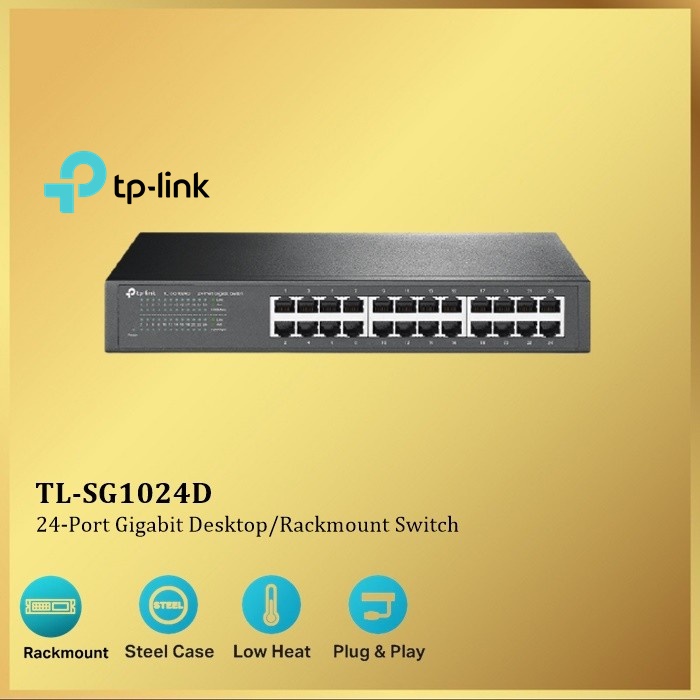 Tp-link TL-SG1024D 24 Port Gigabit Desktop Rackmount Switch SG1024D