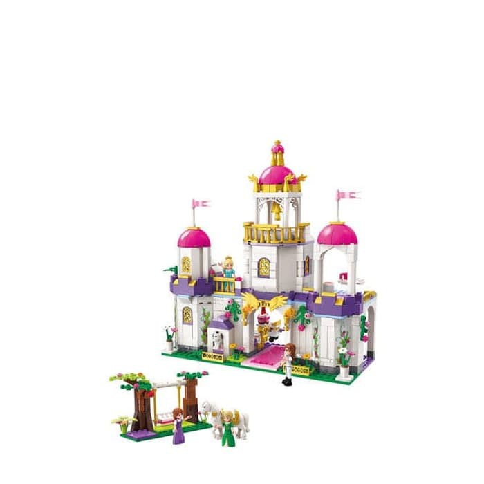 Mainan Lego Qman Princess Castle 2610 Leah Brithay Party isi 587pcs TS
